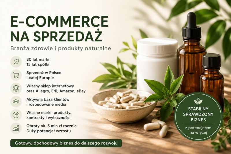 Na sprzedaż dochodowy e-commerce – 30 lat marki | Polska i Europa